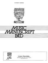 MUSIC WRITING PAD 10 STAVES